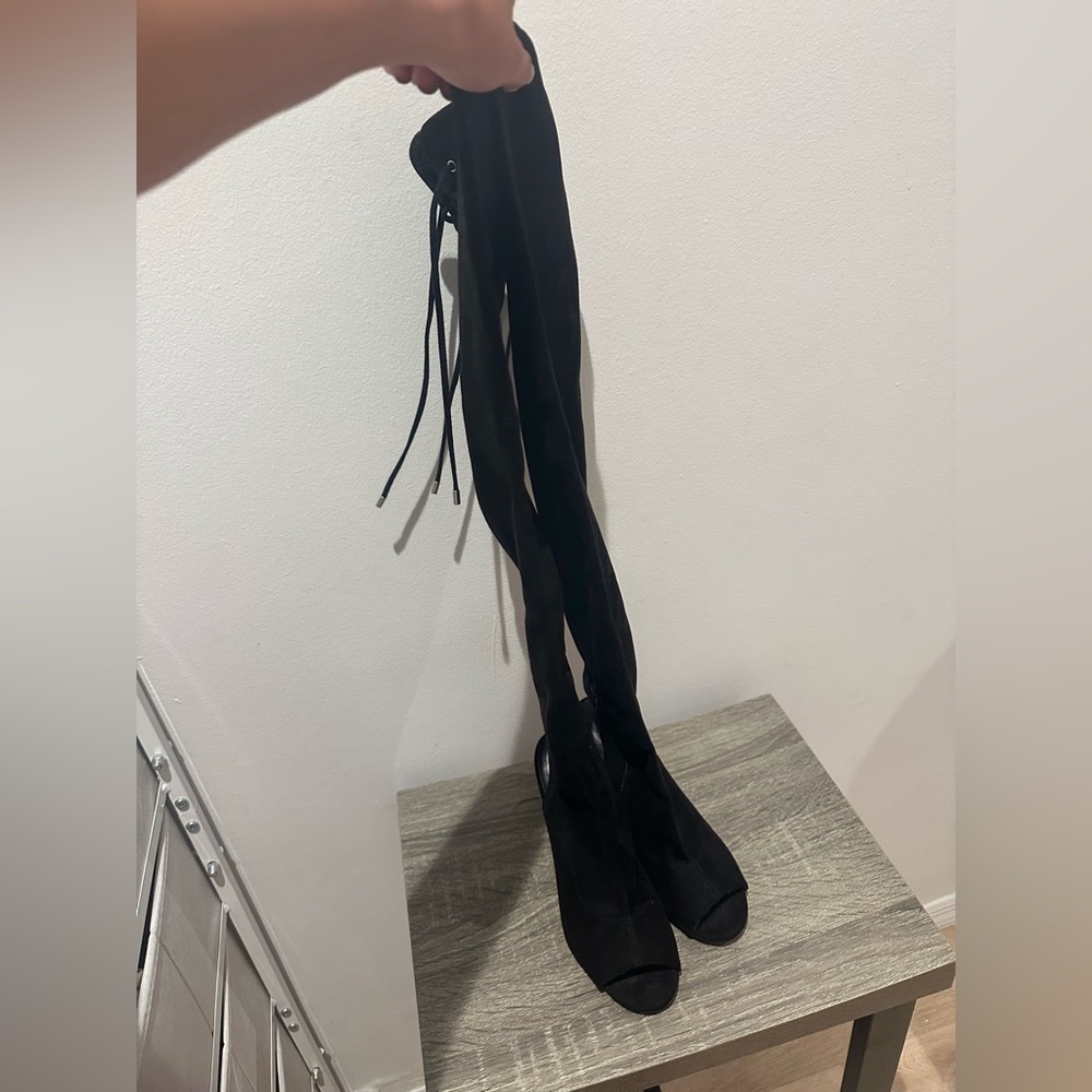 Guess Black Over-the-Knee Boots
